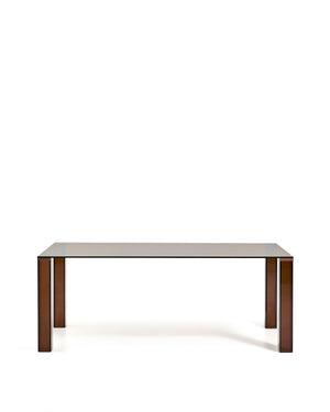 Kave Home Adularia eettafel 200x100 cm Bruin