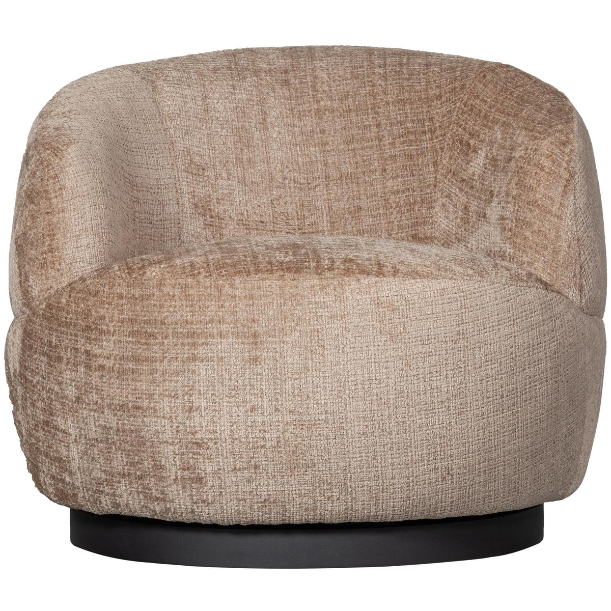 WOOOD Woolly fauteuil draaibaar chenille Zand