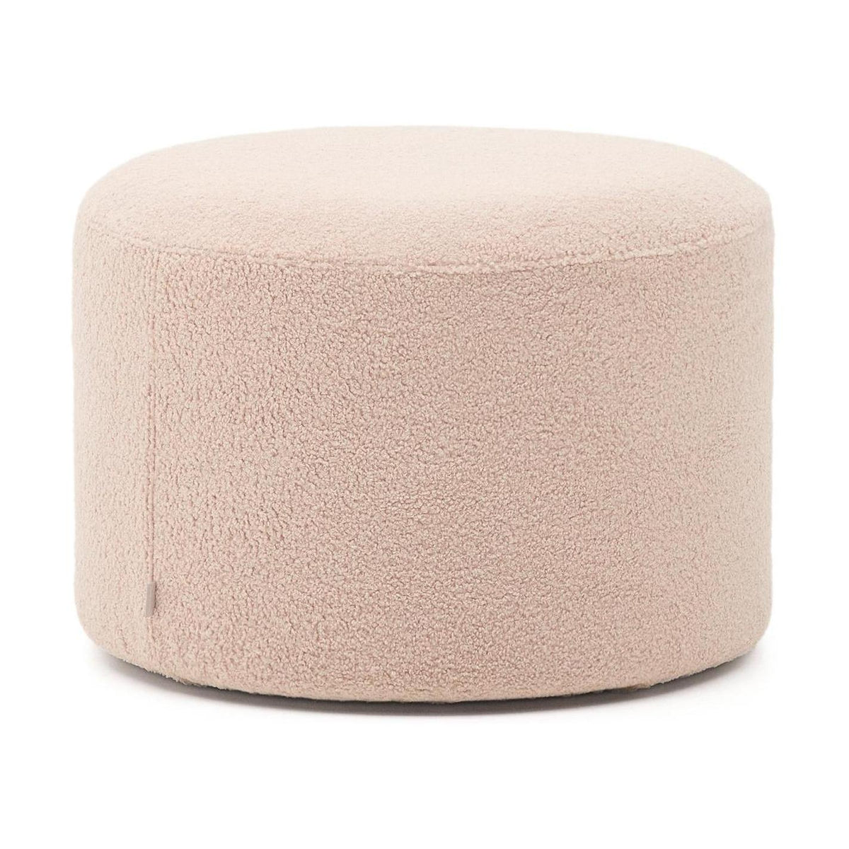 Kave Home Kaeli poef Ø60 cm bouclé Pink
