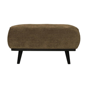 WOOOD Statement hocker Ribstof Olijfgroen