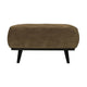 WOOOD Statement hocker Ribstof Olijfgroen