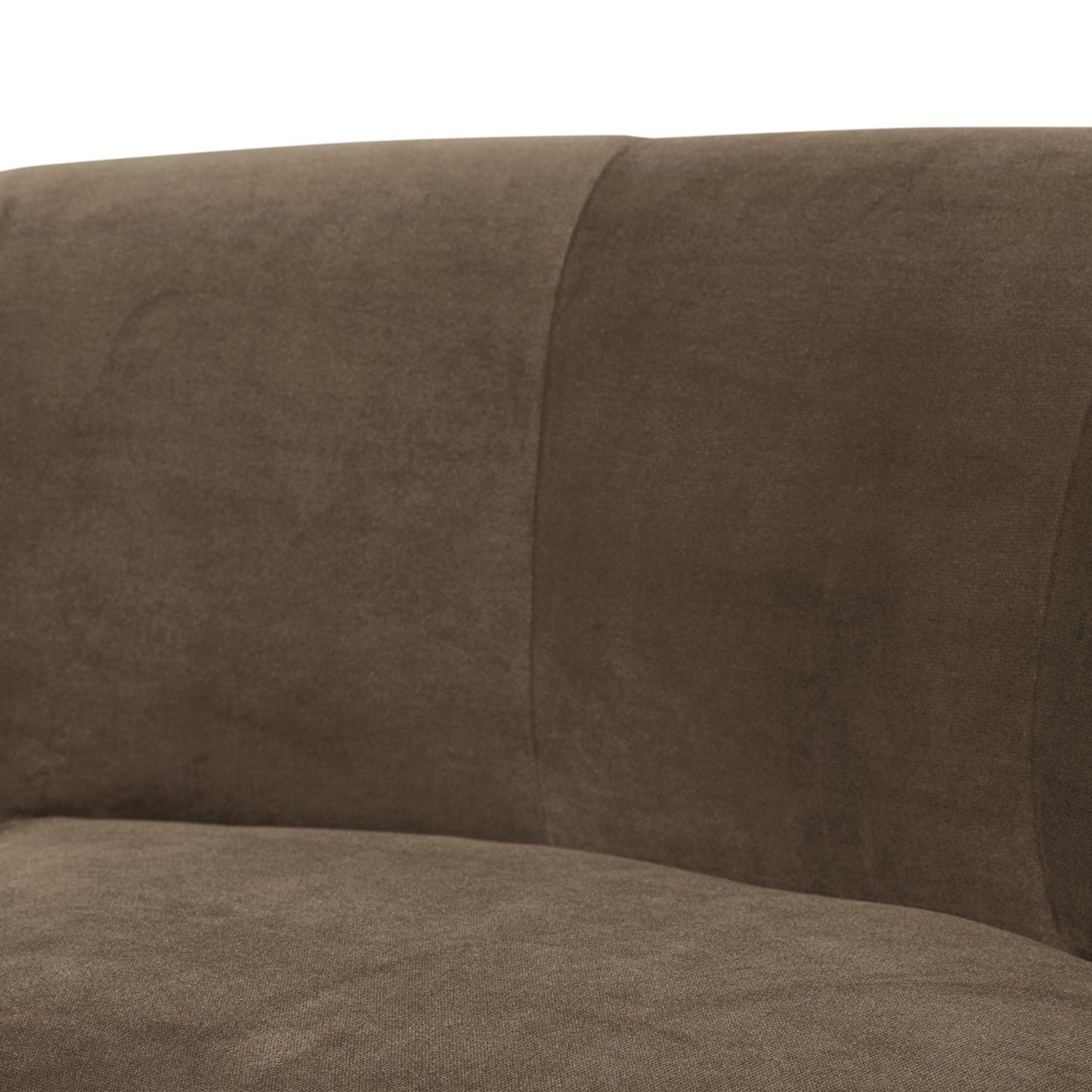 WOOOD Mojo Base eetbank hoek met rugleuning fluweel Taupe