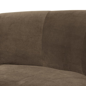 WOOOD Mojo Base eetbank hoek met rugleuning fluweel Taupe