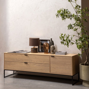 WOOOD Silas tv-meubel 180 cm eiken Naturel