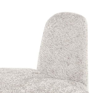 WOOOD Mojo Base eetbank hoek rond rugleuning wolllig Ecru