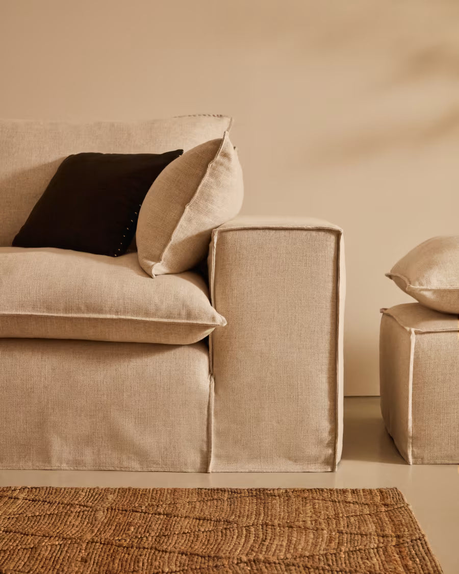 Kave Home Anarela 3-zitsbank Iboni Beige