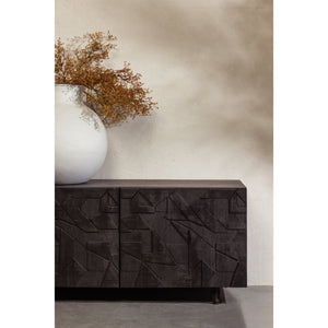 WOOOD Counter tv-meubel Zwart