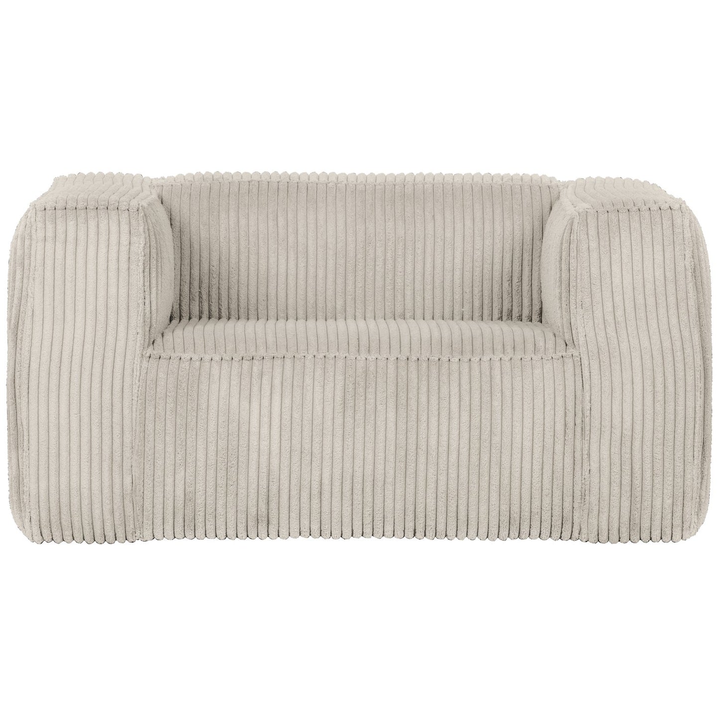 WOOOD Bean fauteuil Ribstof Naturel