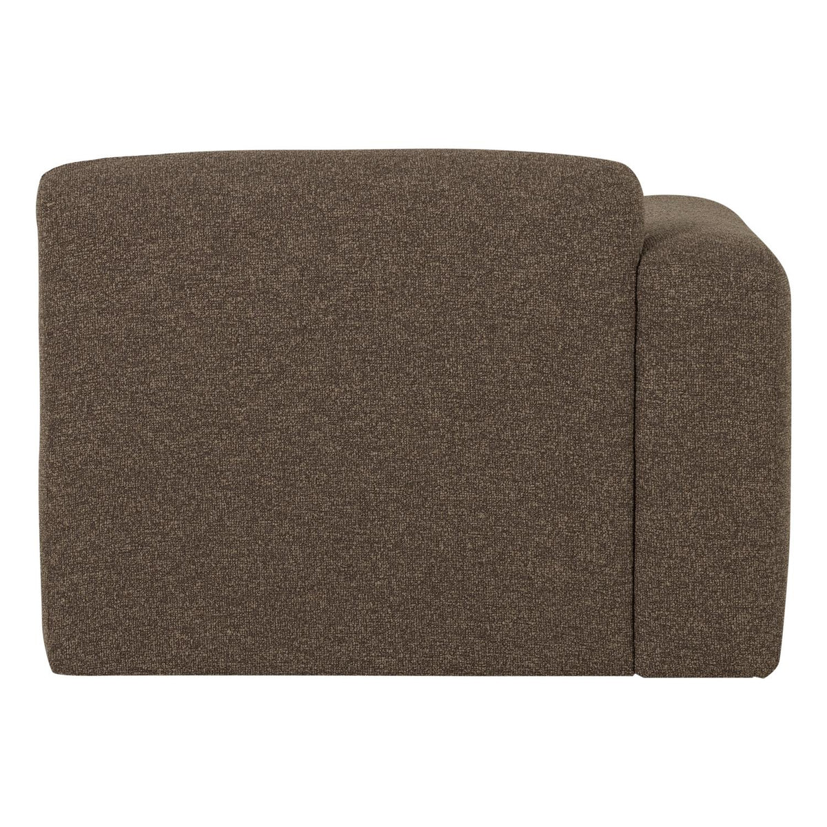 WOOOD Mojo Base 1-zits bank arm links bouclé Bruin