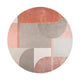 Zuiver Hilton vloerkleed Ø240 cm Grey/Pink