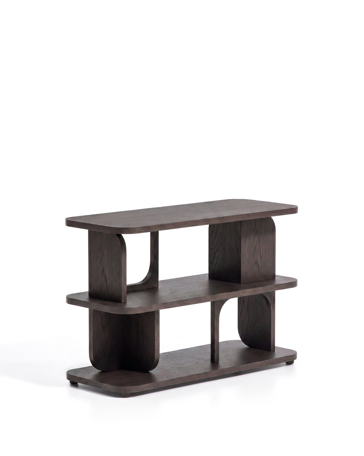 Kave Home Aduma stellingkast 65,5x100 cm Donkerbruin