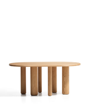 Kave Home Mailen eettafel ovaal 180x105 cm Naturel