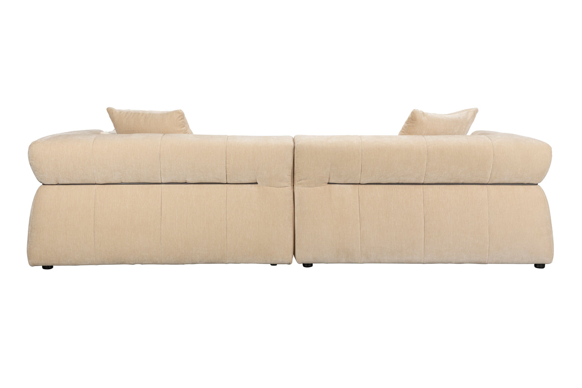 Dutchbone Hodge bank Chaise Longue links Beige