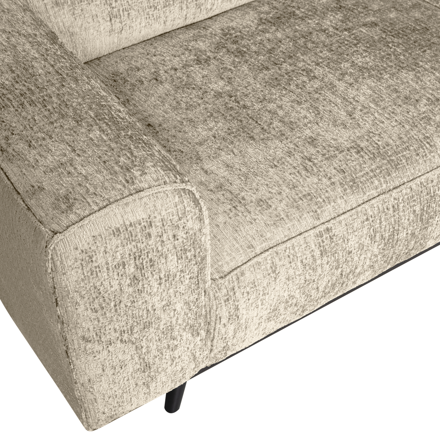 WOOOD Statement hoekbank rechts Structure Velvet Wheatfield