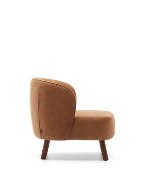 Kave Home Ulit fauteuil Terracotta walnoot