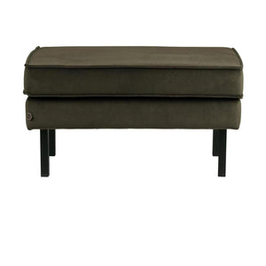 WOOOD Rodeo hocker velvet Donkergroen