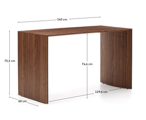 Kave Home Litto bureau Dark Brown
