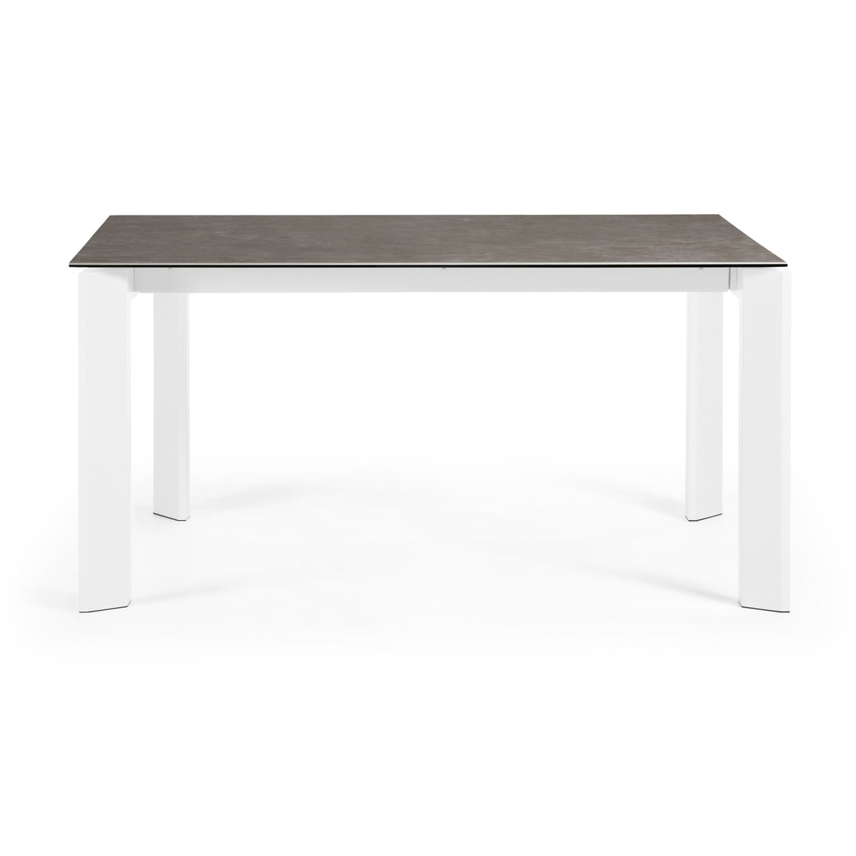 Kave Home Axis eettafel uitschuifbaar 160/220x90 cm Bruin/Wit