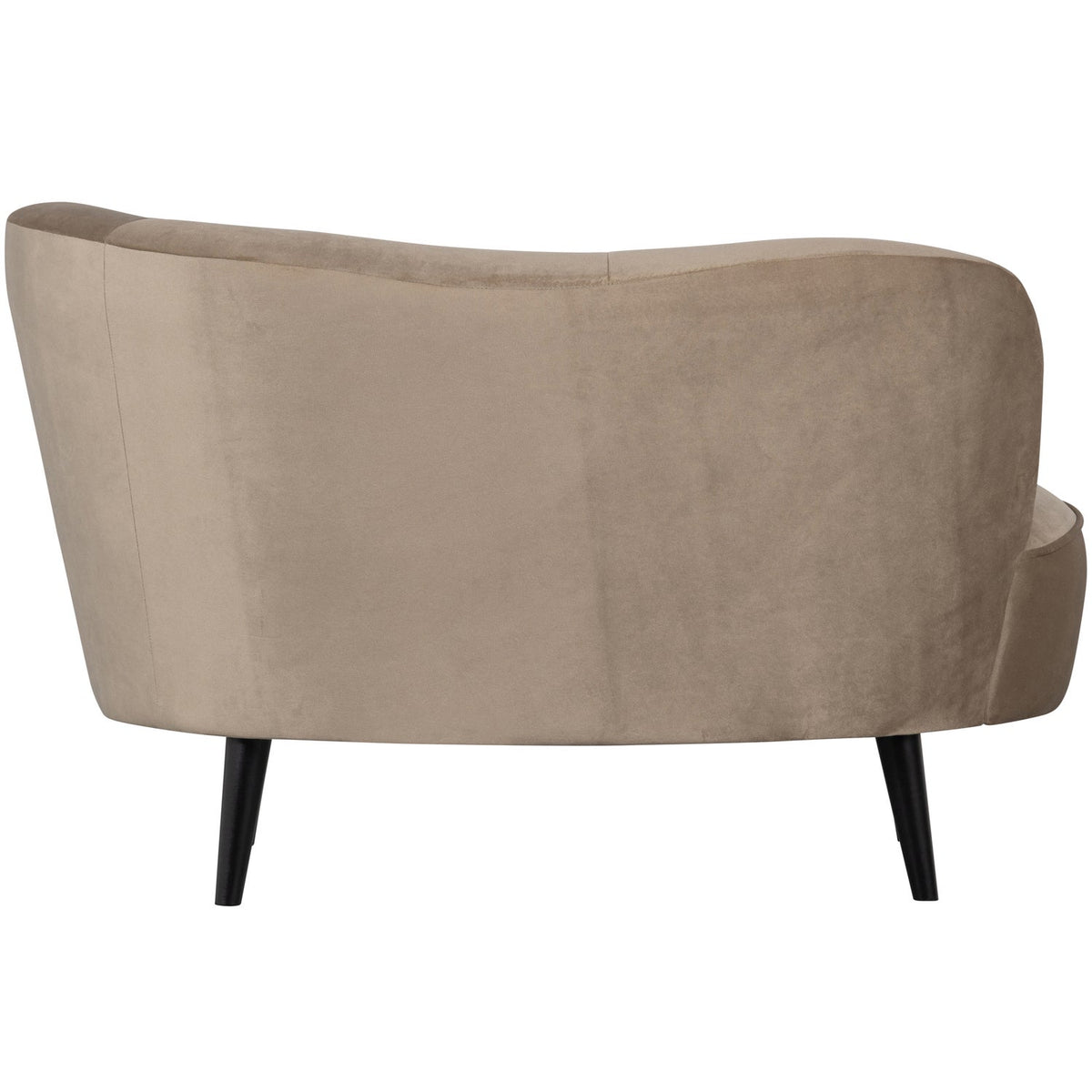 WOOOD Sara lounge fauteuil rechts velvet Khaki