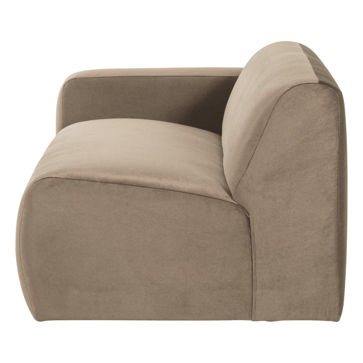 WOOOD Mojo Base 2-zits bank arm links velvet Khaki