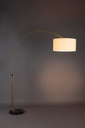 Dutchbone Archie vloerlamp Wit en Goud
