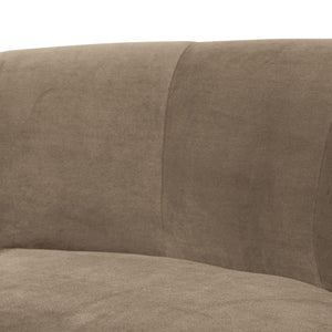 WOOOD Mojo Base eetbank hoek met rugleuning velvet Khaki