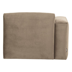 WOOOD Mojo Base 1-zits bank arm links velvet Khaki