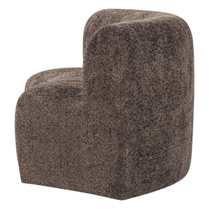 WOOOD Mojo Base eetbank halfronde hoek rugleuning wollig Bruin