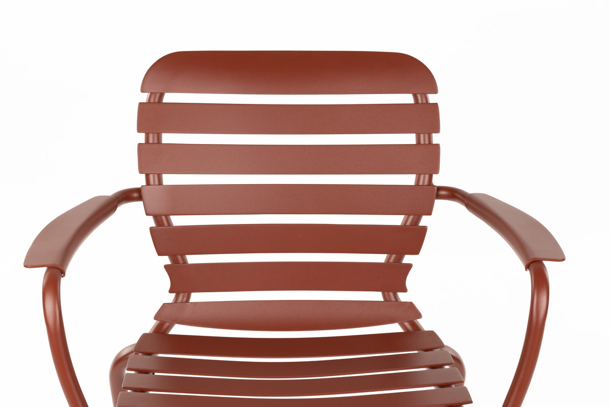 Zuiver Vondel tuinstoel met armleuning Red