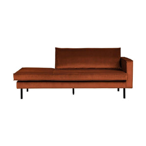 WOOOD Rodeo daybed rechts velvet Roest