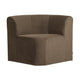 WOOOD Mojo Base eetbank hoek met rugleuning fluweel Taupe