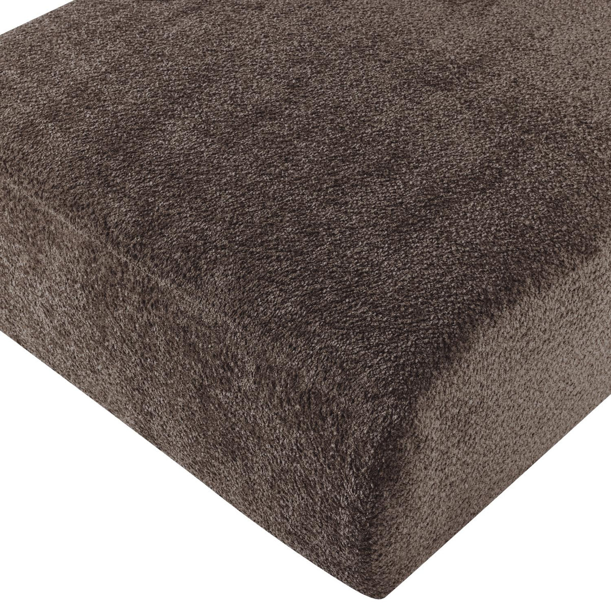 WOOOD Mojo Base chaise longue bank arm links wollig Bruin
