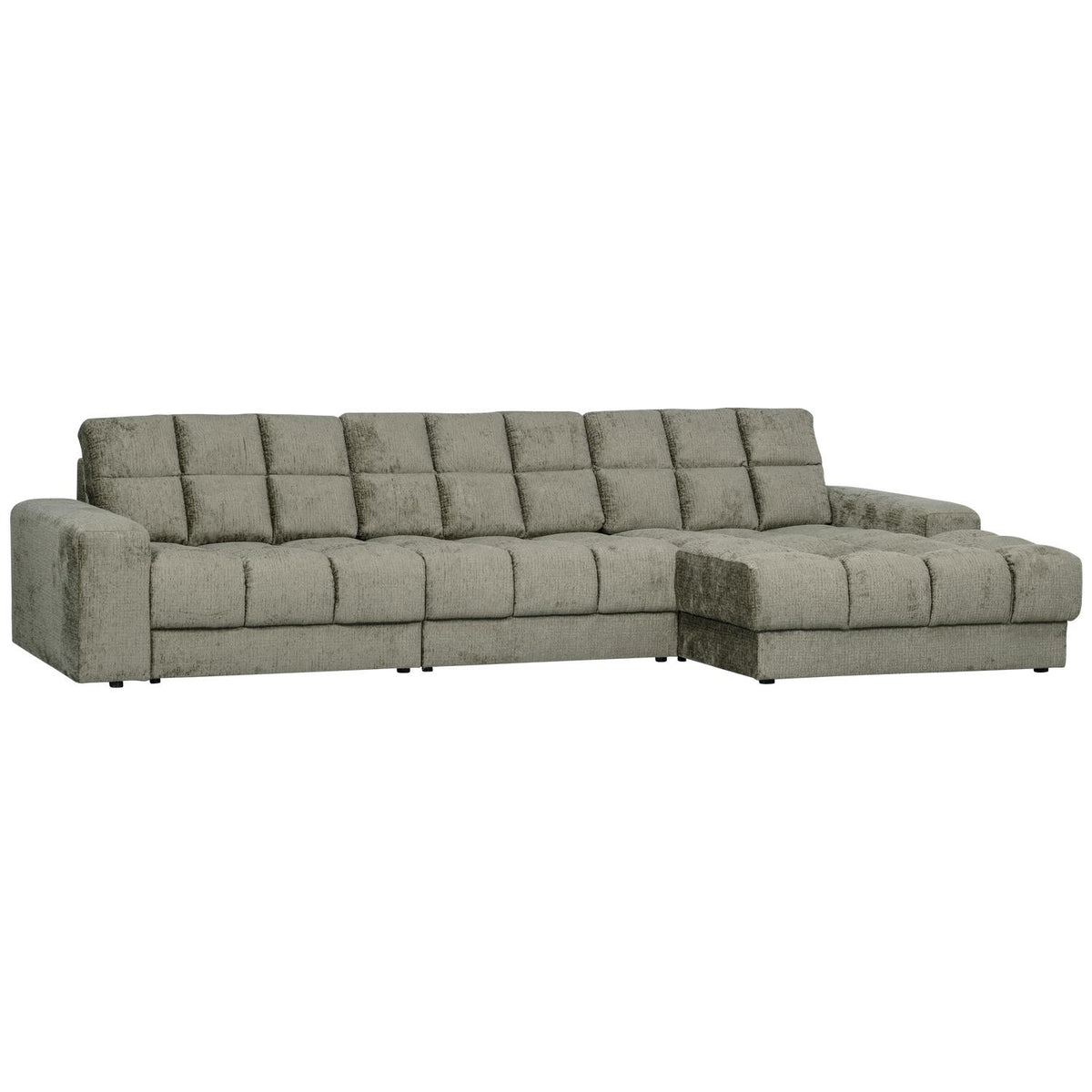 WOOOD Second Date chaise longue bank rechts structure velvet Frost