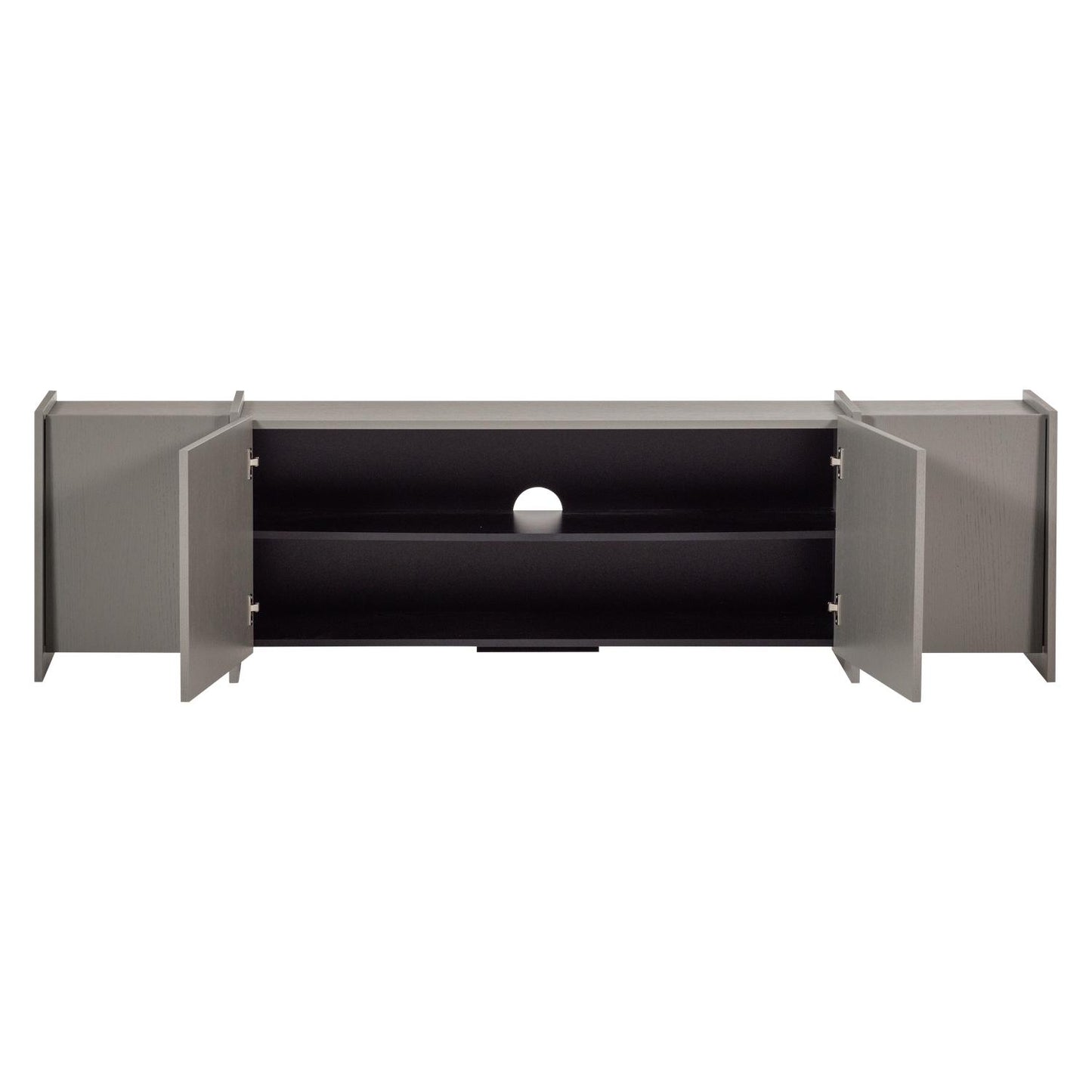WOOOD Brock tv-meubel 200 cm Warmgrijs