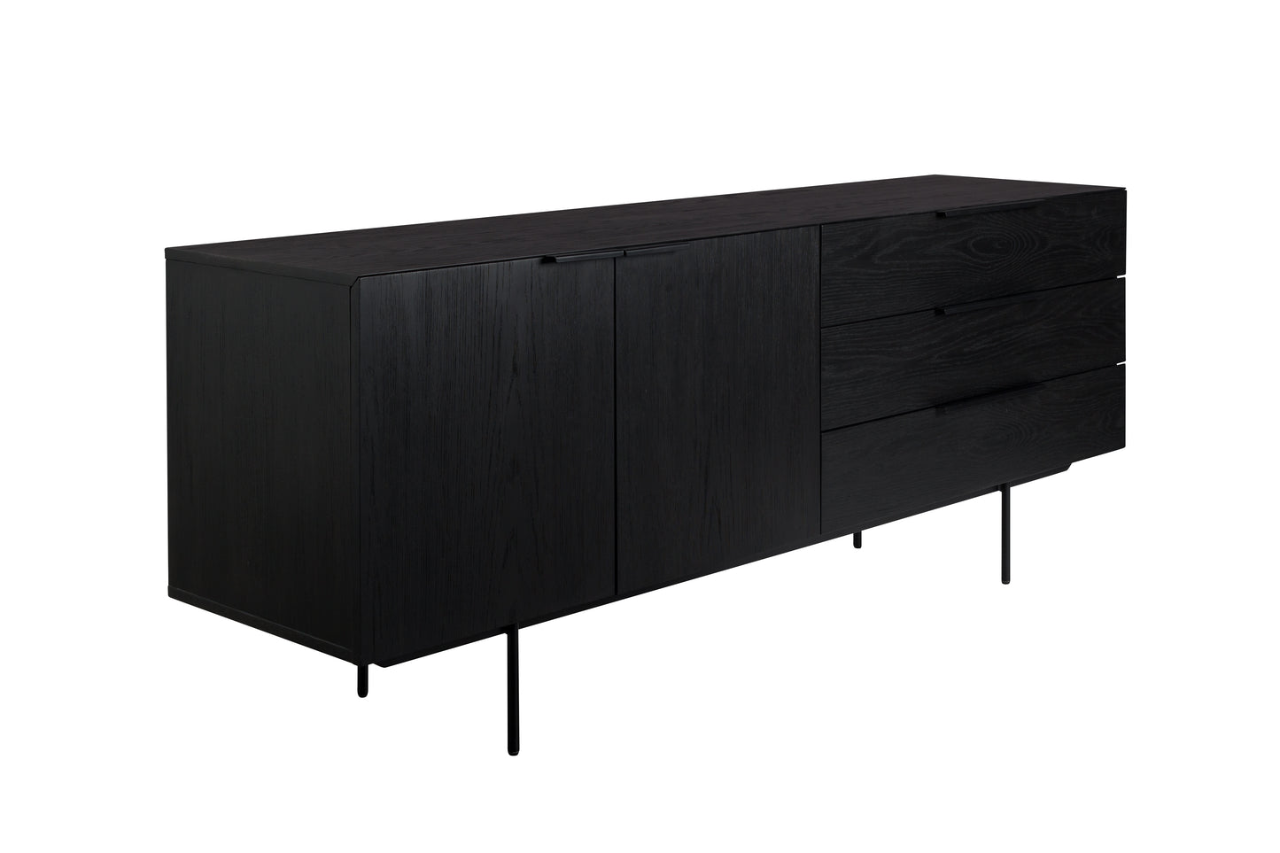 Zuiver Travis dressoir zwart eiken
