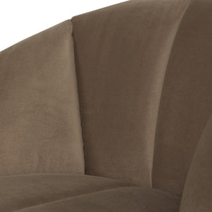 WOOOD Mojo draaifauteuil velvet Taupe