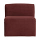 WOOOD Mojo Base eetkamerbank 84 cm met rugleuning velvet Kastanjebruin
