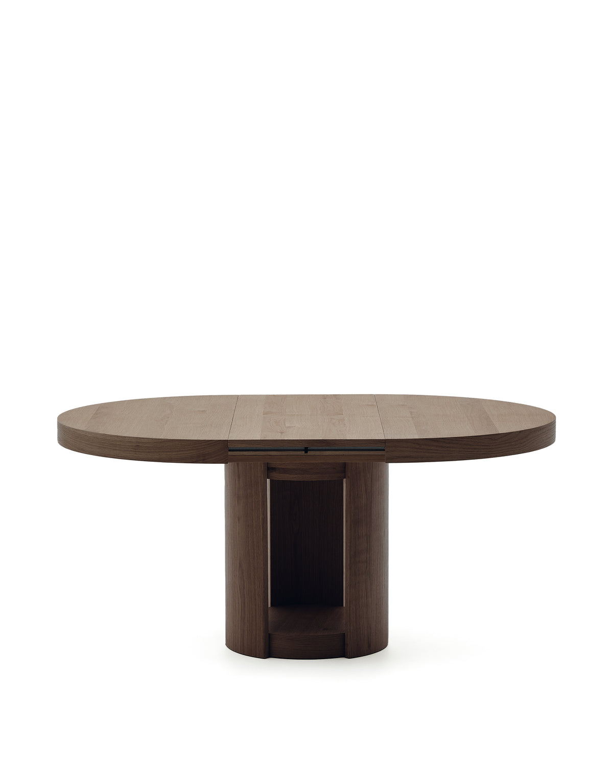 Kave Home Artis eettafel uitschuifbaar rond Ø120 cm Dark brown