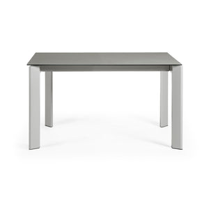 Kave Home Axis eettafel uitschuifbaar 140/200x90 cm Grijs