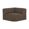 WOOOD Mojo Base bank hoekelement recht bouclé Bruin Melange