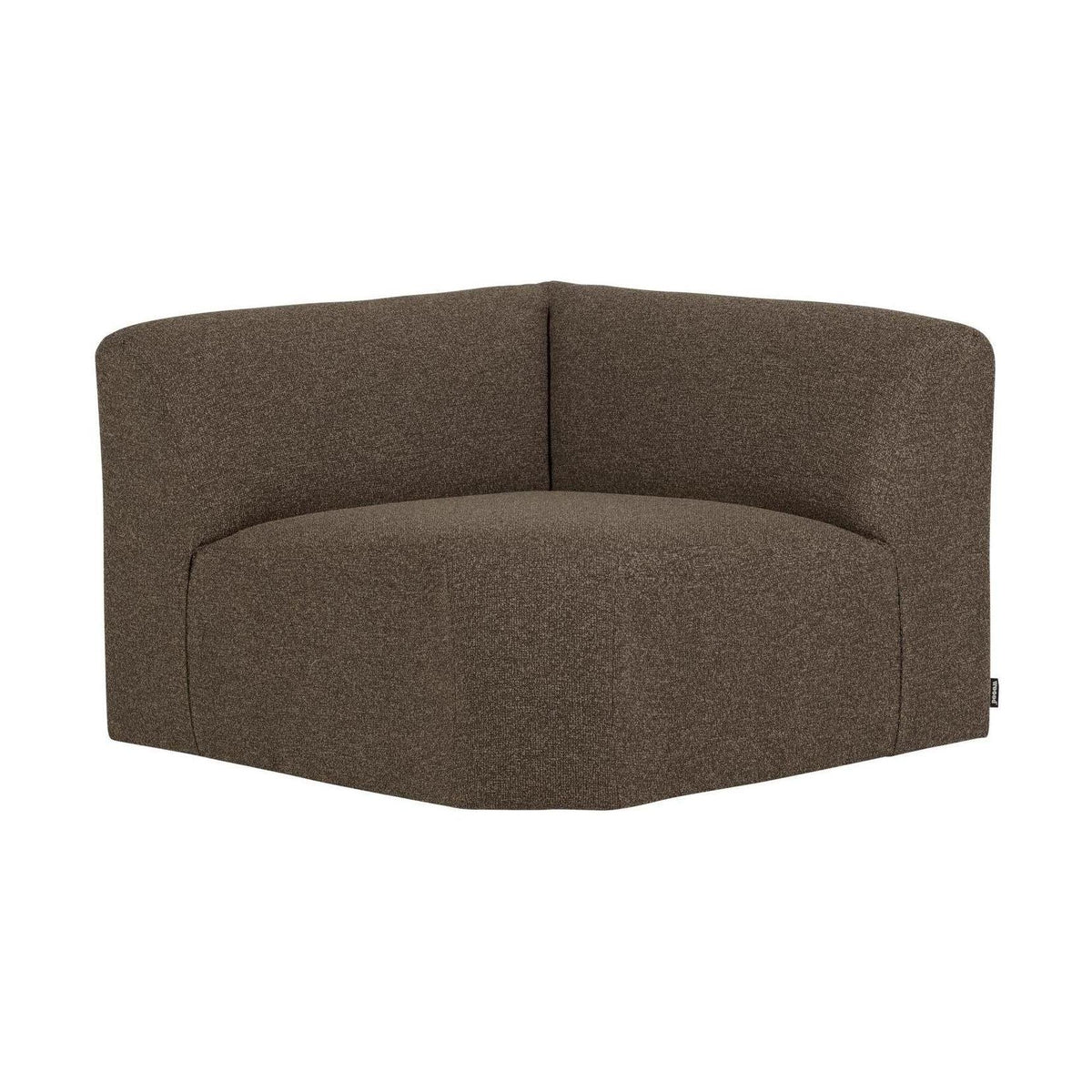 WOOOD Mojo Base bank hoekelement recht bouclé Bruin Melange