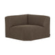 WOOOD Mojo Base bank hoekelement recht bouclé Bruin Melange