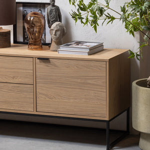 WOOOD Silas tv-meubel 180 cm eiken Naturel