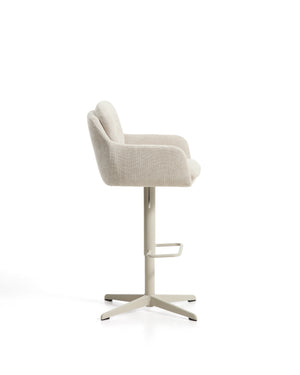 Kave Home Lexa verstelbare barkruk Beige