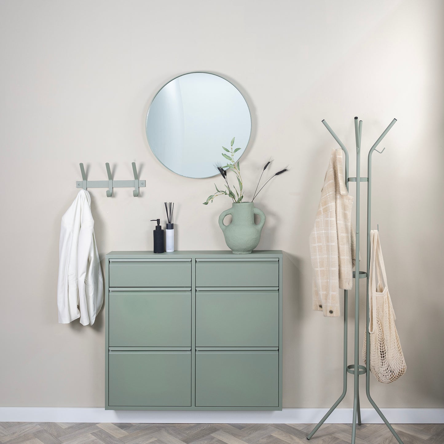 Spinder Design Jessy kapstok Dusty Green