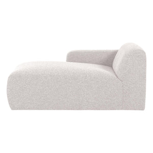 WOOOD Mojo Base chaise longue bank arm links bouclé Ecru