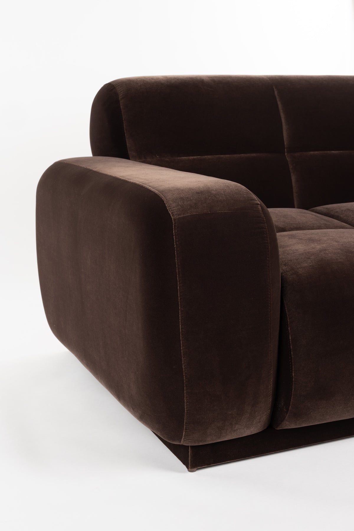 Zuiver Hazel 6-zitsbank Chaise Longue rechts Bruin