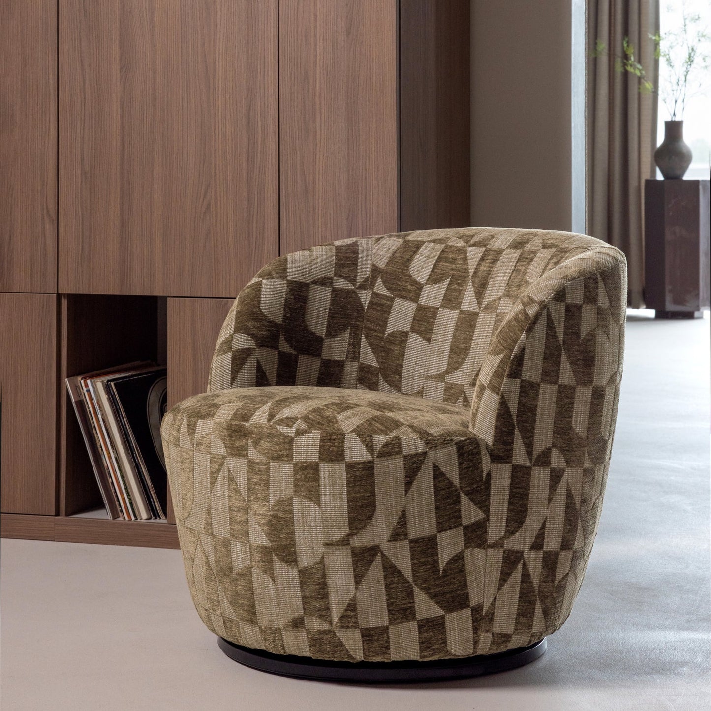 WOOOD Serra fauteuil Olijfgroen