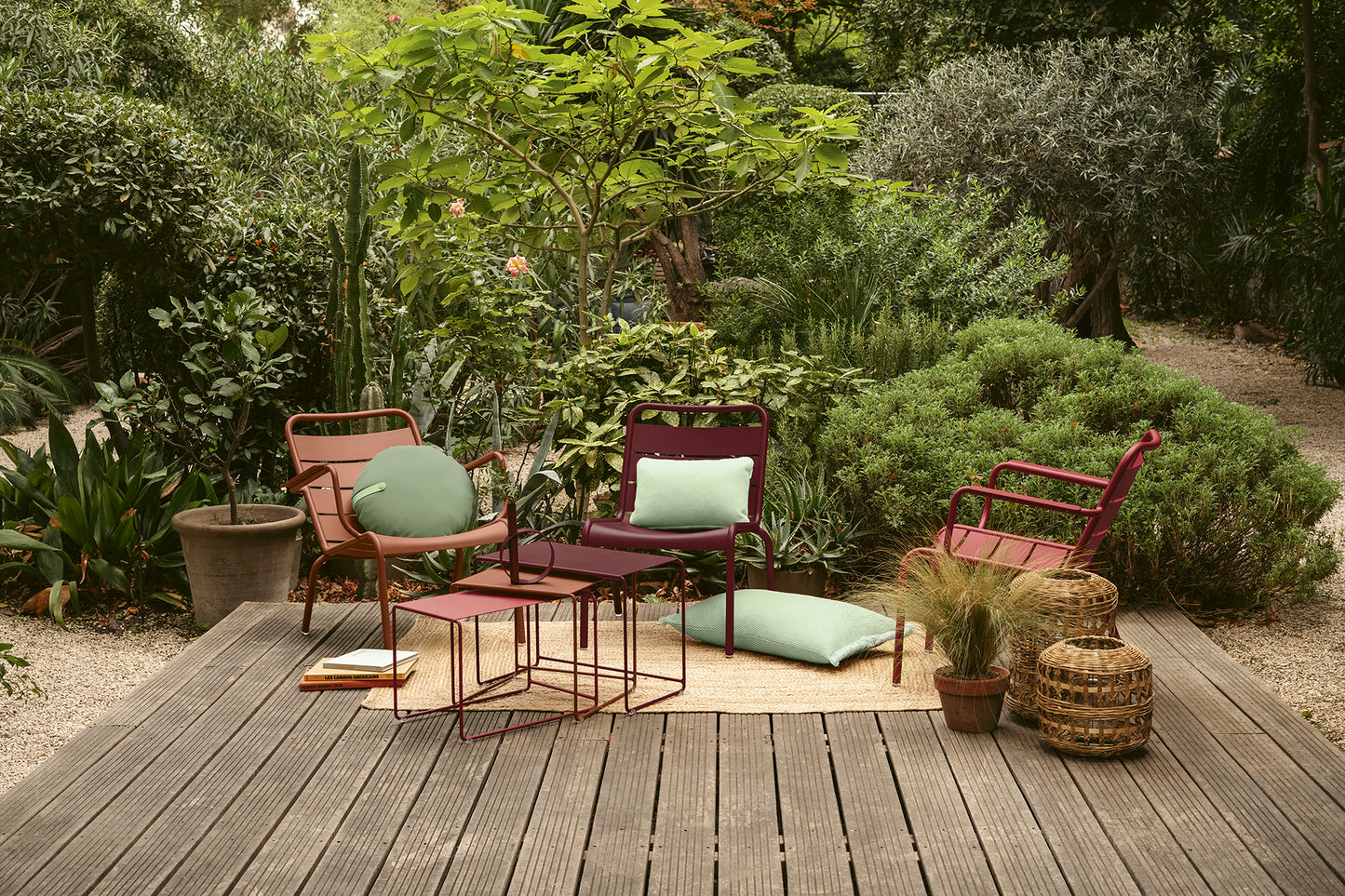 Fermob Luxembourg loungestoel met arm Beige Latte