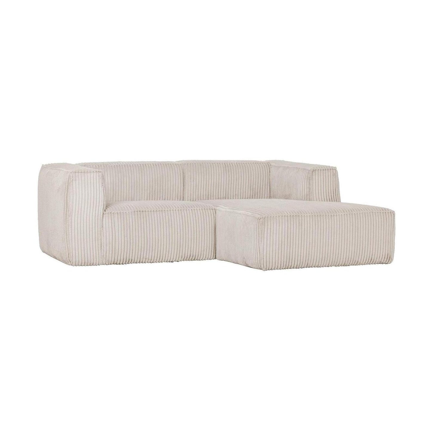 WOOOD Bean chaise longue bank rechts Ribstof Naturel